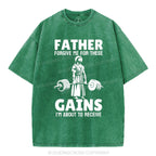 Father Forgiven Me For These Gains Christian Washed T-Shirt