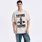 Father Forgiven Me For These Gains Christian Washed T-Shirt