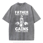 Father Forgiven Me For These Gains Christian Washed T-Shirt