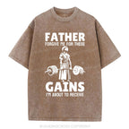Father Forgiven Me For These Gains Christian Washed T-Shirt