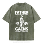 Father Forgiven Me For These Gains Christian Washed T-Shirt