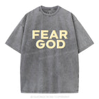 Fear God Christian Puff Printed Washed T-Shirt