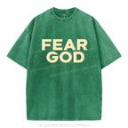 Fear God Christian Puff Printed Washed T-Shirt