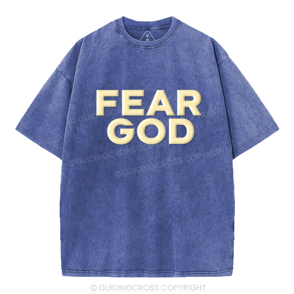 Fear God Christian Puff Printed Washed T-Shirt