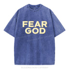Fear God Christian Puff Printed Washed T-Shirt