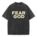 Fear God Christian Puff Printed Washed T-Shirt
