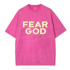 Fear God Christian Puff Printed Washed T-Shirt