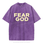 Fear God Christian Puff Printed Washed T-Shirt