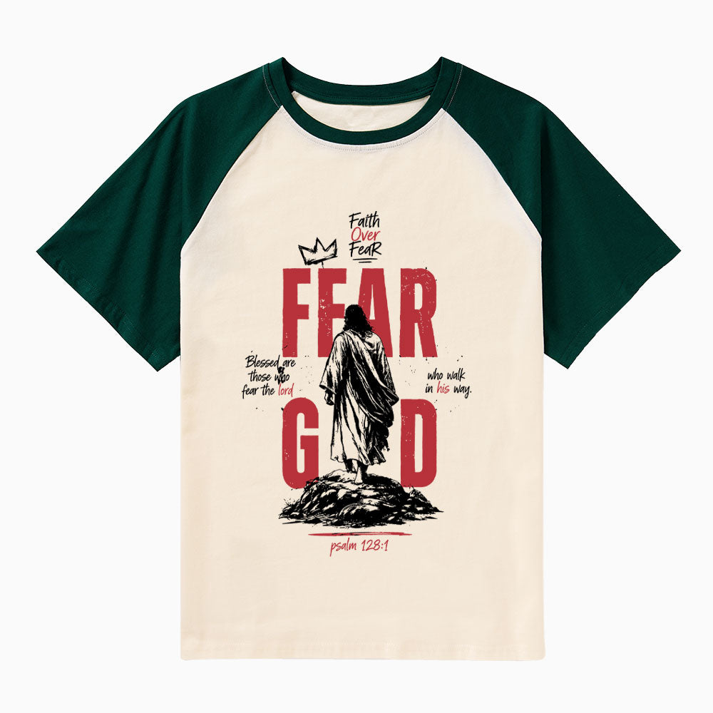 Fear God  Christian Raglan Sleeve T-Shirt