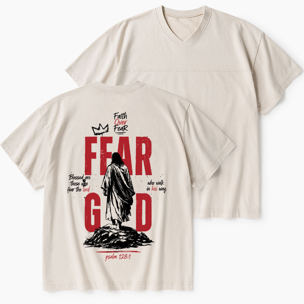 Fear God Christian Washed V-Neck T-Shirt