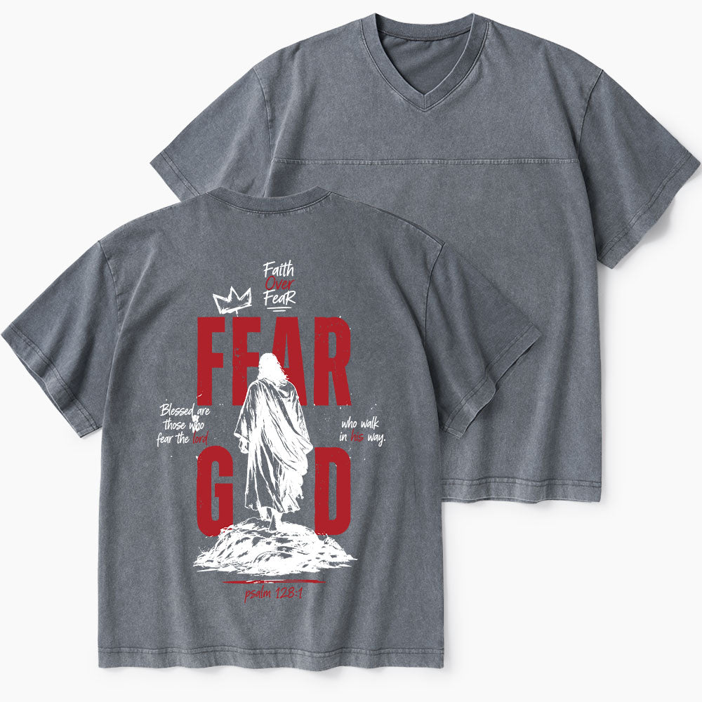 Fear God Christian Washed V-Neck T-Shirt