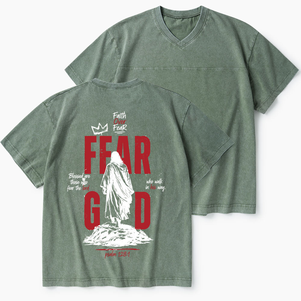 Fear God Christian Washed V-Neck T-Shirt
