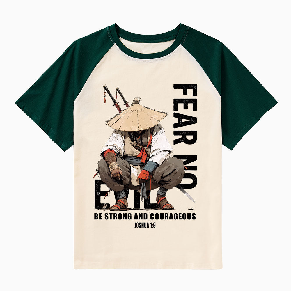 Fear No Evil Christian Raglan Sleeve T-Shirt