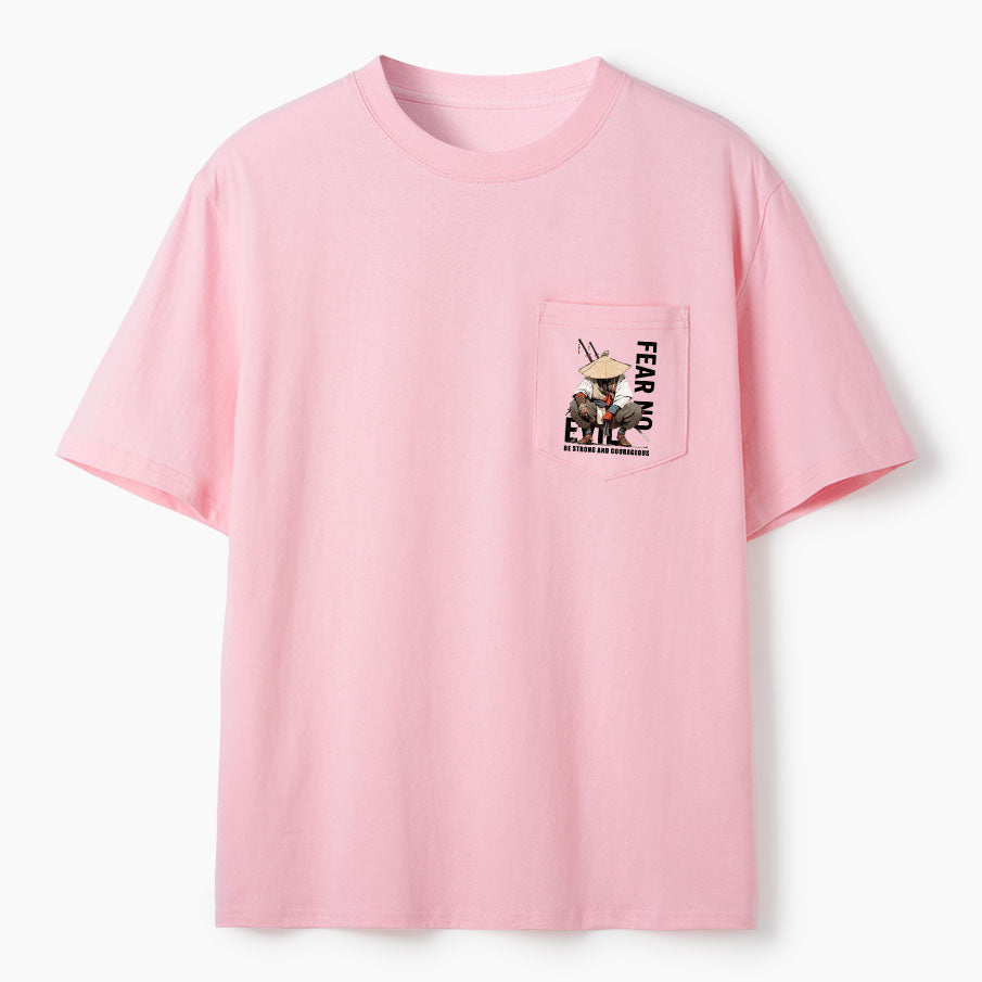 Fear No Evil Christian Unisex Pocket T-Shirt