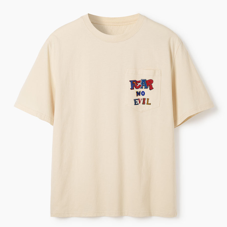 Fear No Evil Christian Unisex Pocket T-Shirt