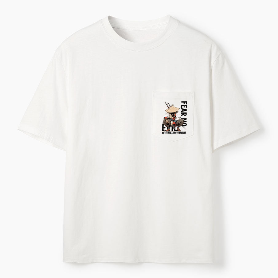 Fear No Evil Christian Unisex Pocket T-Shirt
