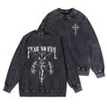 Fear No Evil Christian Washed Sweatshirt