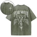 Fear No Evil Christian Washed T-Shirt