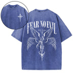 Fear No Evil Christian Washed T-Shirt