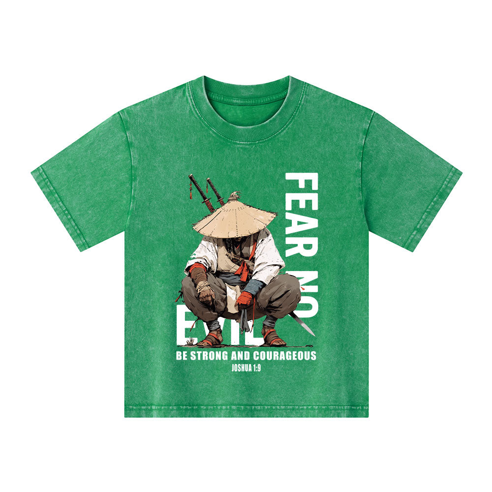 Fear No Evil Christian Washed T-Shirt