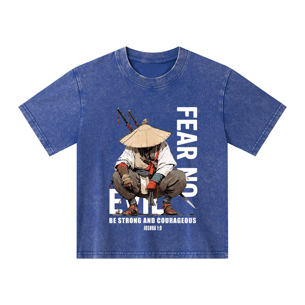Fear No Evil Christian Washed T-Shirt