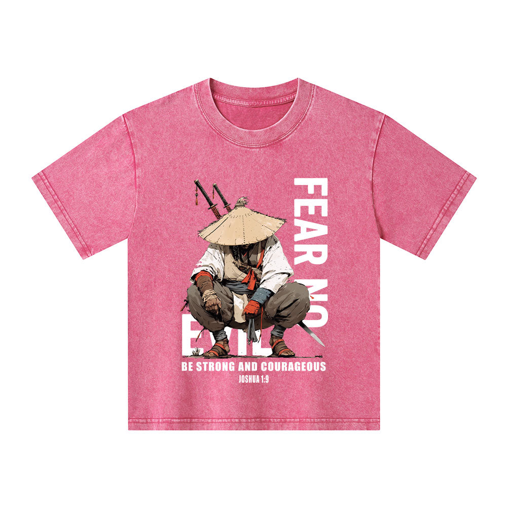 Fear No Evil Christian Washed T-Shirt