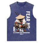 Fear No Evil Christian Washed Tank Top