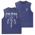 Fear No Evil Christian Washed Tank Top