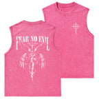 Fear No Evil Christian Washed Tank Top