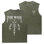 Fear No Evil Christian Washed Tank Top