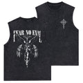 Fear No Evil Christian Washed Tank Top