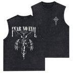 Fear No Evil Christian Washed Tank Top