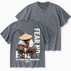 Fear No Evil Christian Washed V-Neck T-Shirt