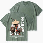 Fear No Evil Christian Washed V-Neck T-Shirt
