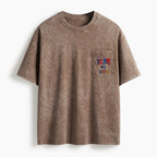 Fear No Evil Washed Unisex Pocket T-Shirt