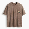Fear No Evil Washed Unisex Pocket T-Shirt