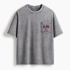 Fear No Evil Washed Unisex Pocket T-Shirt