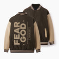 Fear God Christian Color Block Baseball Jacket