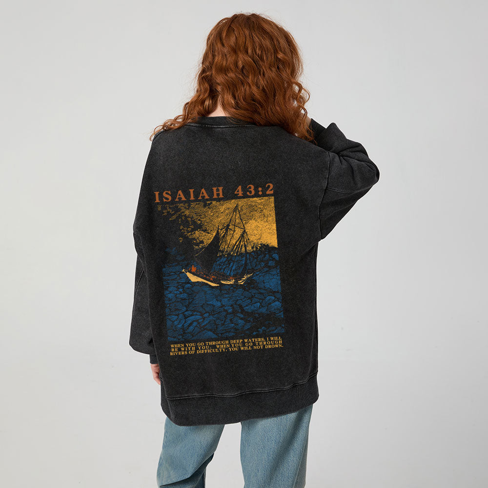 Fear Not Christian Washed Sweatshirt