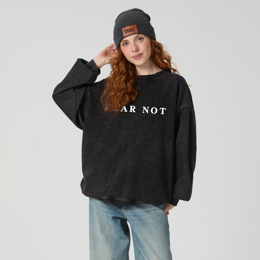 Fear Not Christian Washed Sweatshirt