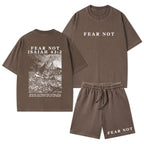 Fear Not Christian Washed T-Shirt & Shorts