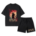 Fear Not The Battle Christian Washed T-Shirt & Shorts