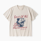 First Of All I'm God's Masterpieces Christian Washed V-Neck T-Shirt