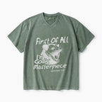 First Of All I'm God's Masterpieces Christian Washed V-Neck T-Shirt