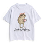 First Of All Jesus Thinks I'm A Delight Christian Heavy Cotton T-Shirt