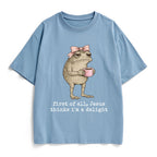 First Of All Jesus Thinks I'm A Delight Christian Heavy Cotton T-Shirt