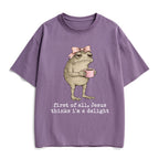 First Of All Jesus Thinks I'm A Delight Christian Heavy Cotton T-Shirt