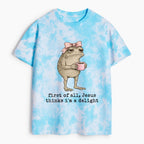 First Of All Jesus Thinks I'm A Delight Christian Heavy Cotton Tie Dye T-Shirt