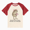 First Of All Jesus Thinks I'm A Delight Christian Raglan Sleeve T-Shirt
