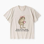 First Of All Jesus Thinks I'm A Delight Christian Washed V-Neck T-Shirt